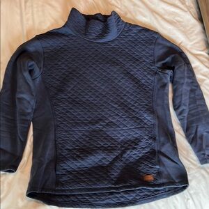 L.L. Bean Quilted Blue Pullover